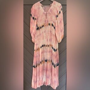 Young Fabulous & Broke Pink and Purple Tie-Dye Maxi Dress